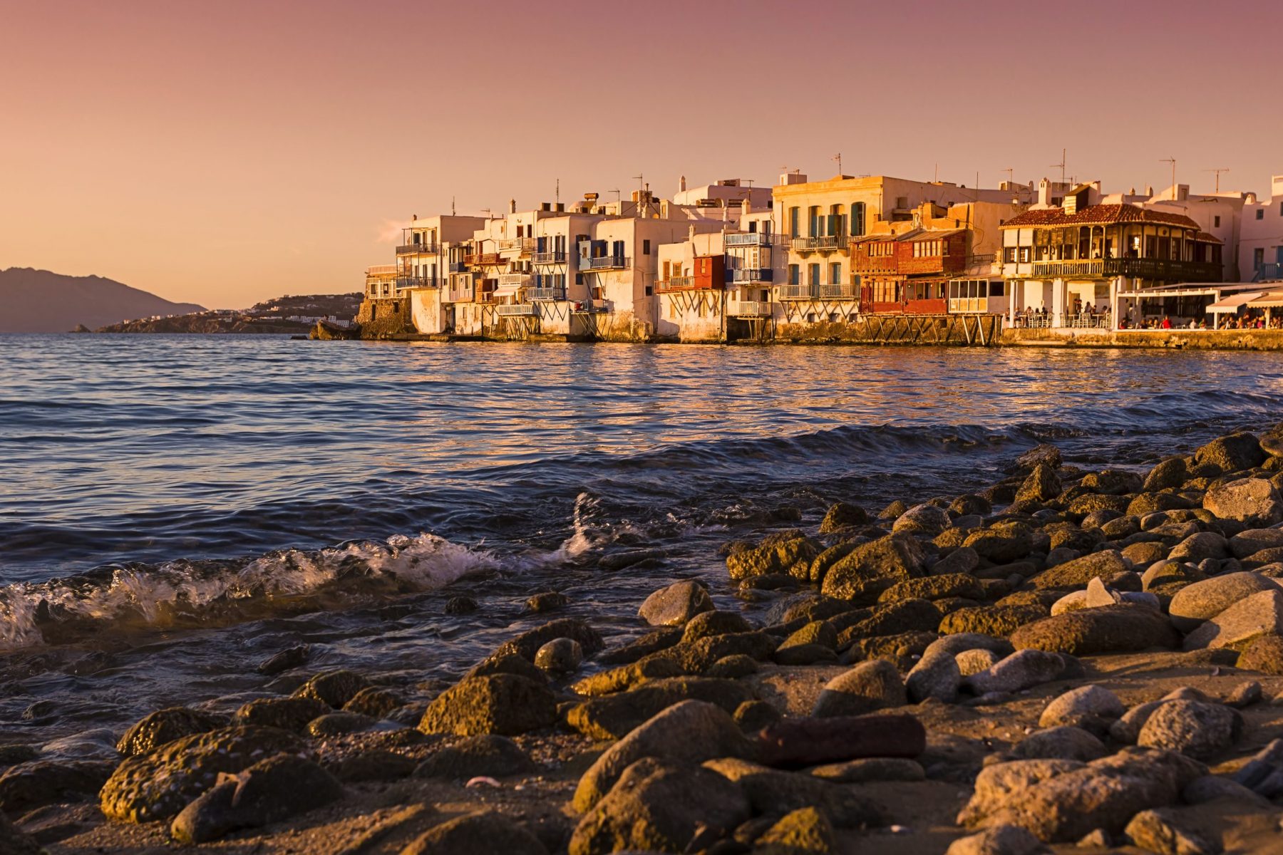 Mykonos Little Venice Sunset